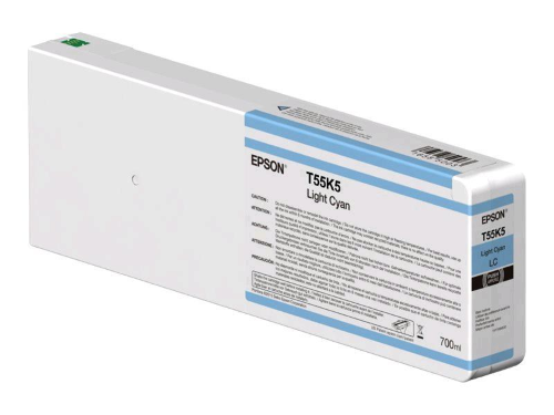 EPSON T55K5 CARTUCCIA INCHIOSTRO CIANO CHIARO 700 ML PER SURECOLOR SC-P6000, SC-P7000, SC-P7000V, SC-P8000, SC-P9000, SC-P9000V